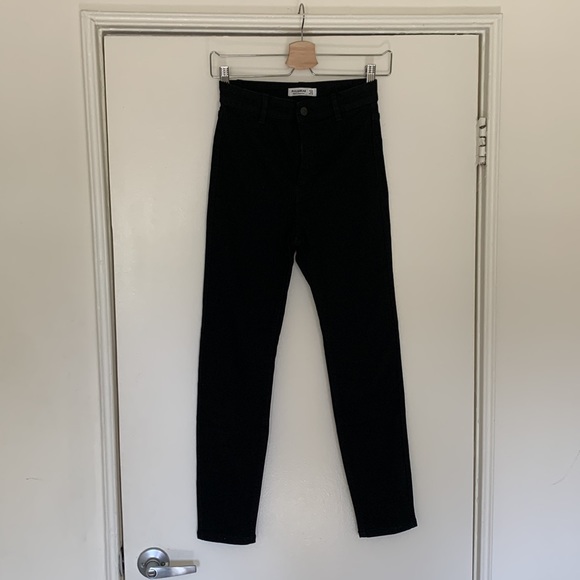*NEW* PULL&BEAR BLACK HIGH RISE JEANS SIZE US 4 / EUR 36 - Picture 5 of 6